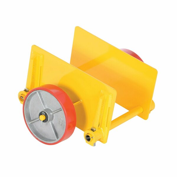 Vestil Yellow Adjustable Panel Dolly 1000 lb Capacity Poly-on-Steel Casters PLDL-ADJ-8PS